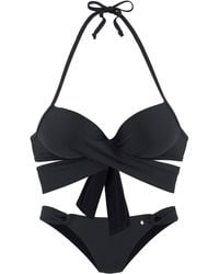 S.oliver - Push-Up-Bikini Set in schwarz - Lyst