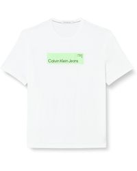 Calvin Klein - Plus Hyper Real Box Logo Tee J30j324510 S/s T-shirts - Lyst