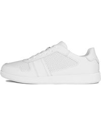Calvin Klein - S Leather Trainers Lace Up Water Resistant White 9 - Lyst