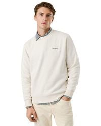 Pepe Jeans - Macbeth Small Logo Plain Crew Maglia di Tuta - Lyst