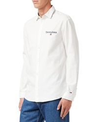 Tommy Hilfiger - Tommy Jeans TJM Serif Linear Oxford Shirt Camisa - Lyst