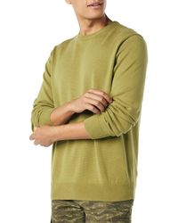 Amazon Essentials Crewneck Stripe Sweater in White/Navy, Stripe (Blue) for  Men - Save 5% - Lyst