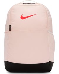 Nike - Unisex Backpack Nk Brsla M Bkpk - 9.5 (24l), Guava Ice/black/bright Crimson, Dh7709-838, Misc, Guava Ice/black/bright - Lyst