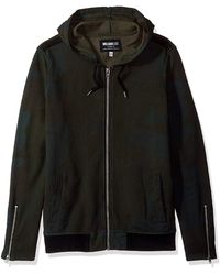 William Rast Mens Rowan Short Sleeve Zip Hoodie
