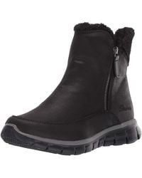 Skechers - Synergy-short Quarter Zipper Boot With Sherpa Trim Snow - Lyst