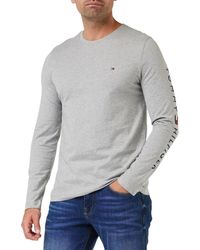 Tommy Hilfiger - T-Shirt ches Longues Tommy Logo Coton - Lyst