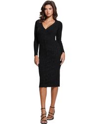 Guess - Long Sleeve Celia Micro Sequin Sweater Dress - Lyst