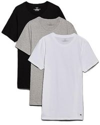 Calvin Klein - 3er Pack T-Shirts Kurzarm aus Baumwolle - Lyst