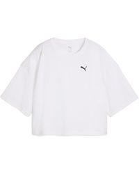 PUMA - WARDROBE ESS Kurzes Oversized-T-Shirt - Lyst