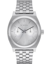 Nixon - Time Teller S Analogue Quartz Watch With Stainless Steel Bracelet A9221920 - Lyst