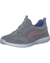 Skechers - , Cumbre Nueva Naturaleza Mujer, Gris Knit Neon Pink Purple Trim, 35.5 EU - Lyst