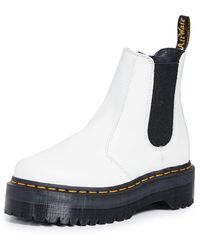 Dr. Martens - 2976 Quad Smooth Leather Platform Chelsea Boots - Lyst