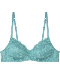 Women'secret - Triangular Padded Spring Broderie Sujetador - Lyst