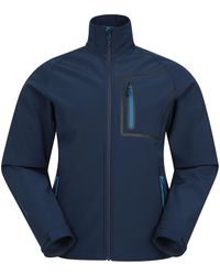 Mountain Warehouse - Colossus Mens Softshell Rain Jacket - Water-resistant, Bonded Fleece, Adjustable Cuffs - Best For Autumn, - Lyst