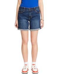 Esprit - Jeans-Shorts mit mittelhohem Bund - Lyst
