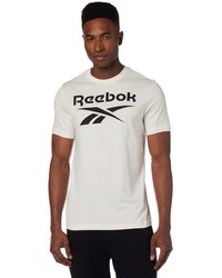 Reebok - Ri Big Logo Tee T-shirts - Lyst
