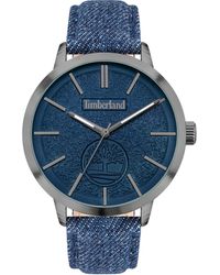 Timberland - Orologio da uomo con quadrante blu navy e cinturino in tessuto - Lyst