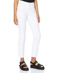 Levi's - 724 High Rise Straight Jeans Western White - Lyst