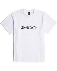 G-Star RAW - Dot Script Loose R T T-shirt Voor - Lyst