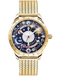 Thomas Sabo - Uhr Cosmic Amulet mit Zifferblatt in Dunkelblau gelbgoldfarben Edelstahl - Lyst
