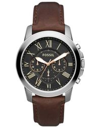 Fossil - S Analogue Quartz Watch With Leather Strap Fs4813ie - Lyst