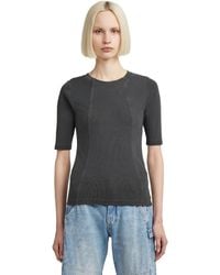 G-Star - Washed A Line Slim Rib R T 1 Sl Wmn - Lyst