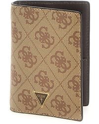 Guess - Mito Kaarthouder Beige/bruin - Lyst