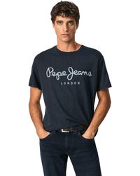 Homme Vêtements Pepe Jeans Homme Tee-shirts & Polos Pepe Jeans Homme Tee-shirts Pepe Jeans Homme Tee-shirt PEPE JEANS 3 L Tee-shirts Pepe Jeans Homme rose 