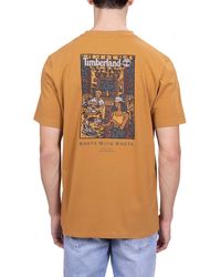 Timberland - T-shirt With Boot Lab Graphics - Lyst