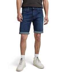 G-Star RAW - 3301 Slim Fit Denim Shorts - Lyst
