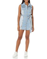 Desigual - Vest_hestia 5160 Denim Medium Light Robe décontractée - Lyst