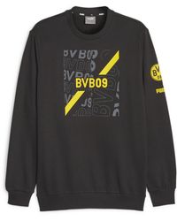 PUMA - Borussia Dortmund FtblCore Sweatshirt MBlack Cyber Yellow - Lyst