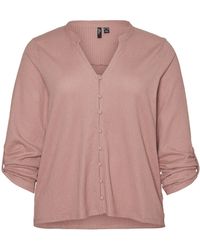 Vero Moda - Female Hemd VMSIE L/S Button TOP JRS CUR - Lyst