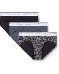 Calvin Klein - 3er Pack Unterhosen Hip Briefs Balance mit Logobund - Lyst