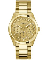 Guess - Uhr Armbanduhr Zen GW0707G3 Edelstahl Gold - Lyst