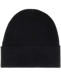 Guess - Mütze mit Logo AW5179POL01 Black M - Lyst