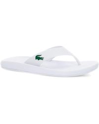 ladies lacoste flip flops