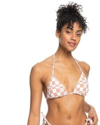 Roxy - Tiki Tri Bikini Top For - Tiki Tri Bikini Top - Lyst