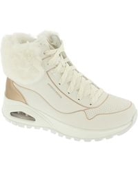 Skechers - UNO Rugged Fall Shimmer Stiefelette Weiß EU 38 - Lyst