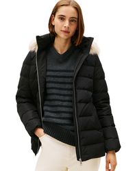 Tommy Hilfiger - Mw Down Slim Jas Met Fur Ww0ww47542 Puffer Jacket - Lyst