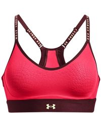 Under Armour Infinity Low Impact Sports Bra, in Red