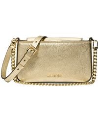 Michael Kors - Bryant Small Convertible Crossbody Bag Pale Gold - Lyst