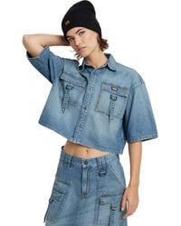 G-Star RAW - Relaxed Utility Shirt Ss Wmn - Lyst