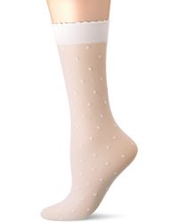 Falke Kniestrümpfe Dot 15 Denier - Transparente, Matt, 1 Paar, Rosa (Rose-White 8246), Größe: 39-42 - Mehrfarbig