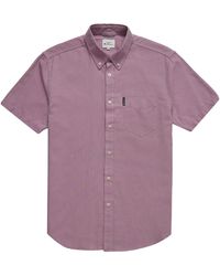 Ben Sherman - S Big Size Short Sleeved Oxford Shirt Shirt 2xl-5xl In Grape In 4xl - Lyst