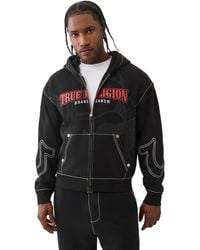 TRUE RELIGION - Buddha Big T Zip Hoodie - Lyst