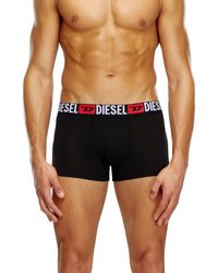 DIESEL - Three-pack Of All-over Logo Waist Boxers - Lyst