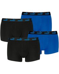 PUMA - Boxershorts Trunks Basic Elements aus Baumwolle mit Elasthan - Lyst