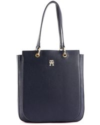 Tommy Hilfiger - Mujer Bolso Tote TH Emblem Work Tote con Cremallera - Lyst