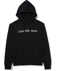 Calvin Klein - Jeans Core INSTITUTIONAL Logo Hoodie J30J322551 Felpe con Cappuccio - Lyst